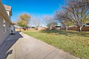 View of yard featuring a patio