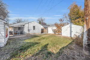 View of backyard