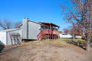 View of back of property