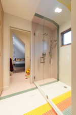 Bathroom featuring an enclosed shower