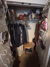 View of spacious closet