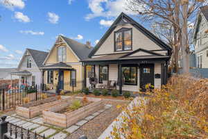 View of front of home with covered porch