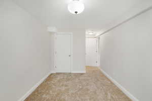 View of carpeted empty room