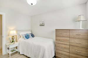 Bedroom featuring light hardwood / wood-style floors