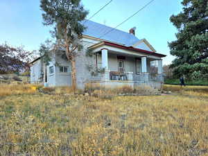 View of front facade featuring a porch