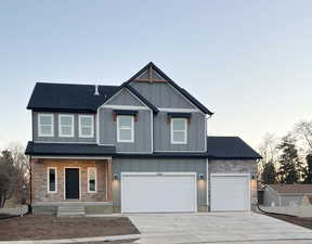 View of front facade featuring a 3-Bay Garage