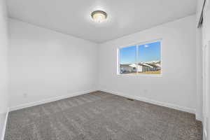 Unfurnished room featuring carpet floors