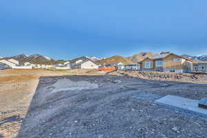 Exterior space with a mountain view