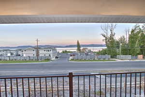 Property view of water with a mountain view