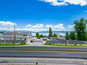 View of street featuring a mountain view