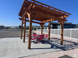 View of patio / terrace with a pergola