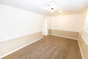 Empty room featuring carpet