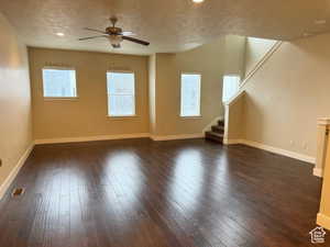 Main living area of townhome which is located on the second floor