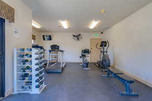 View of workout area