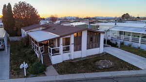 View of front of property featuring a porch