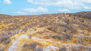 Top of driveway at house site