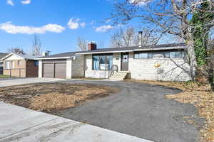 Ranch-style house with a garage