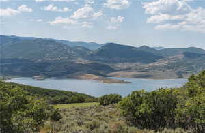 Mountain view with a water view