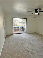 Bedroom #2 with ceiling fan