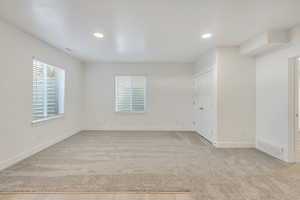 View of carpeted empty room