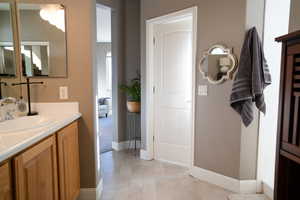 Bathroom with vanity