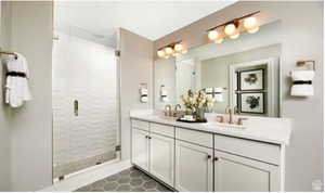 Master bathroom. TO BE BUILT. Some features and finishes may be different than picture.