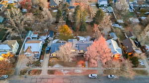 Birds eye view of property