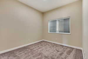 View of carpeted empty room