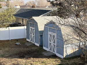 View of outdoor structure