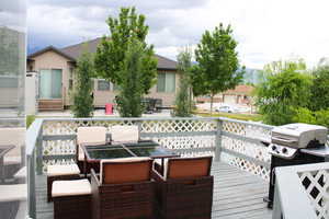 View of wooden terrace