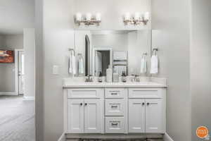 Bathroom with vanity