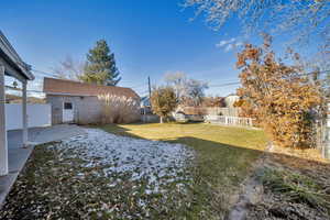 View of yard with a patio