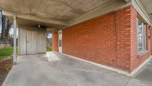 View of patio