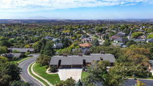 Birds eye view of property