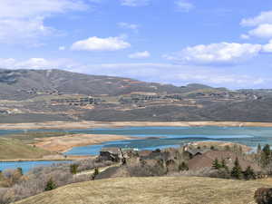 Mountain view with a water view