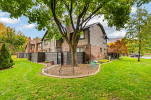 Exterior space featuring a yard