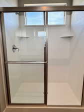 Bathroom with walk in shower