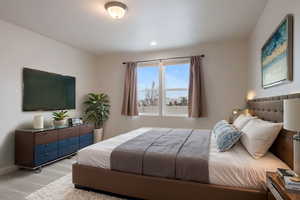 Bedroom featuring light hardwood / wood-style flooring