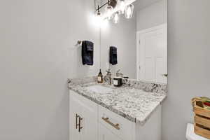 Bathroom featuring vanity