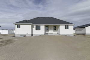View of back of property