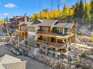 View of rear view of property