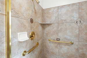 Master bathroom tiled shower