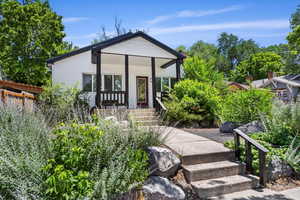 View of front of home with covered porch