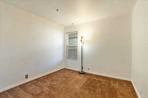 View of carpeted empty room