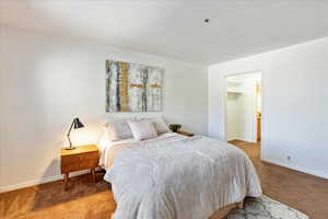 Bedroom featuring carpet flooring