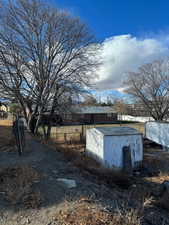 View of storm shelter