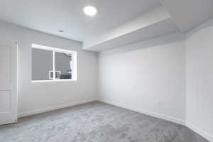 View of carpeted empty room