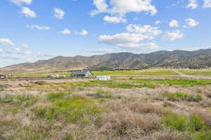 View of mountain feature with a rural view