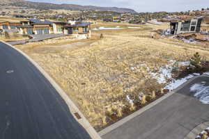 Exterior space featuring a mountain view