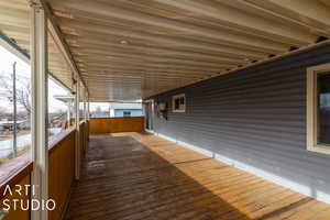 View of wooden deck Apx 12x40